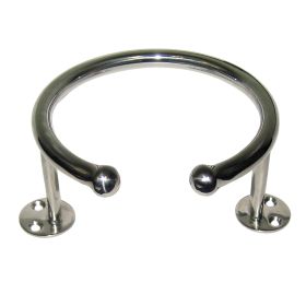 Whitecap Top Mount Ring Ss Cup Holder - 1-Drink - Base Mount