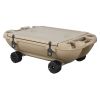Floating Cooler, 40 QT Floating Ice Chest with Dry Storage, Wheels & Tow Rope, Premium LLDPE Amphibious Drink Cooler for Water & Land