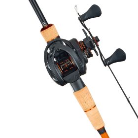 Rod and Fishing Reel Combo, IM7 Carbon Fiber Baitcasting Rod and Reel Combo, Bass Fishing Pole with 7+1 BB System, 7.0:1 Gear Ratio, Cork Handle
