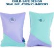 Soft Swimmies Toddler Floaties, Learn-to-Swim Inflatable Pool Floats & Arm Floaties, Swimming Pool Accessories for Kids Aged 3-5, Purple