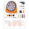 Inflatable Soccer Dart Board, over 6 ft High Giant Soccer Dart Board with 4 Kick Balls, 12 Tennis and Air Pump, 3-Min Setup