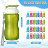 36 Pack 12 oz Kids Plastic Water Bottles Reusable Plastic Sports Water Bottles Wide Mouth Leak Proof Lightweight for Boys Girls Child Toddler to Schoo