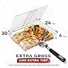 Grill Basket Set, Barbecue BBQ Grilling, Stainless Steel Folding Portable Outdoor Camping Rack for Fish, Shrimp, Vegetables, Cooking Accessories