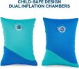 Soft Swimmies Toddler Floaties, Learn-to-Swim Inflatable Pool Floats & Arm Floaties, Swimming Pool Accessories for Kids Aged 3-5, Blue