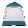 229*229*122cm Oxford Cloth Double Dressing Tent Blue/White