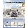 Pop up Bubble Tent, 15 x 13.8 ft Waterproof & UV-Resistant, Clear Camping Tent Shelter, Outdoor Garden Dome Igloo Tents with Windows
