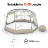 Pop up Bubble Tent, 15 x 13.8 ft Waterproof & UV-Resistant, Clear Camping Tent Shelter, Outdoor Garden Dome Igloo Tents with Windows
