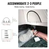 Truck Bed Tent, 6.4'-6.7' Pickup Truck Tent with Rain Layer and Carry Bag, Waterproof PU2000mm Double Layer Truck Tent, Accommodate 2-3 Person