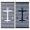 Yacht Club Oversized Egyptian Cotton Beach Towel Set Of 2 Piece