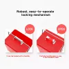 Yakimoto Classic Retro Metal Ice Chest, Multifunctional Portable Cooler With Bottle Opener 13L (14Qt), Keep Cold For A Long Time For Camping, Par