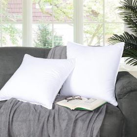 Medium Density Down Alternative Solid Euro Pillows, Set of 2 and 4 (Set: 4 Piece, size: 26")