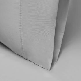 1000 Thread Count Lyocell Blend Solid Pillowcase Set (Color: Gray, size: King)