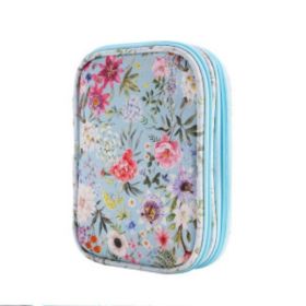 Green Lily Short Bearded Woven Tool Storage Bag Manufacturer (Option: Summer Flower Pattern)