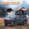 Foldable 2-3 People Amphibious Inflatable Car Roof Top Tent For Camping Outdoor Glamping Camping Tent For SUV, Truck - Without Ladder, Two-tone S