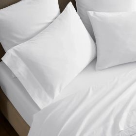 Carmen 100% Cotton Relaxed Wash Pillowcase Set (Color: White, size: Standard)