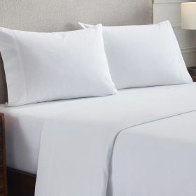 Cotton Flannel Pillowcases Soft Fuzzy Set of 2 (Color: White, size: King)