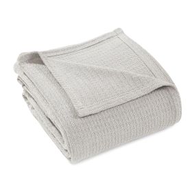 100% Cotton Waffle Blanket – Cooling Waffle Weave, Lightweight & Breathable (Color: Silver, size: Full/Queen)