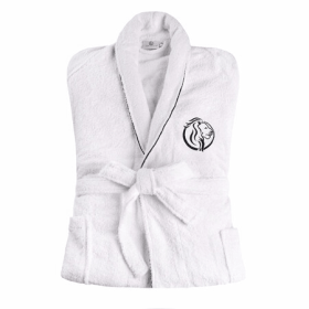 Cotton Embroidered Bathrobe Adults Unisex Bath Robe for Men and Women (Letter: Superior Logo, size: Small/Medium)