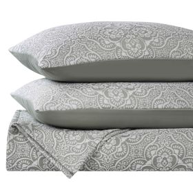 Floral Matelassé 3-Piece Bedspread and Pillow Sham Set – Enzy Medium Weight (Color: Sage, size: Full)