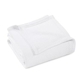100% Cotton Waffle Blanket – Cooling Waffle Weave, Lightweight & Breathable (Color: White, size: King)