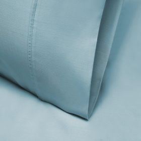 1000 Thread Count Lyocell Blend Solid Pillowcase Set (Color: Baby Blue, size: Standard)